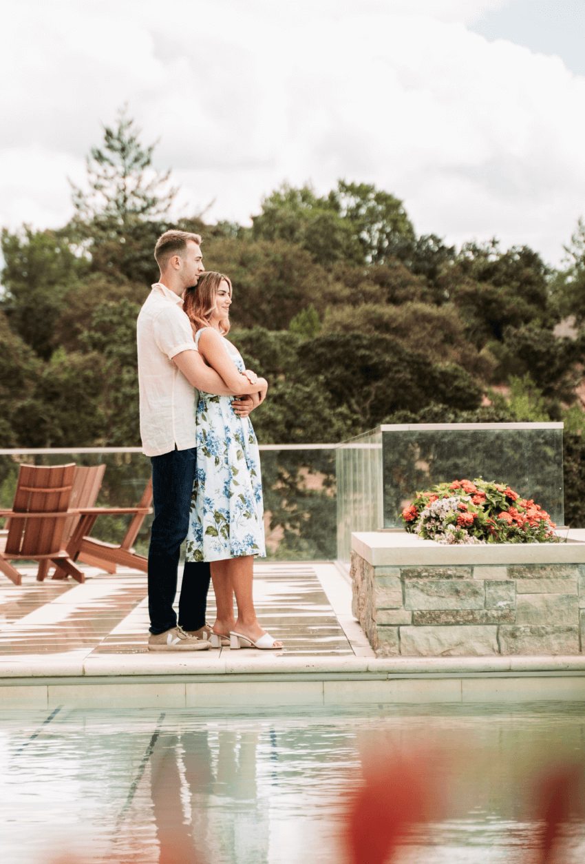 The Beebs, overlooking a beautiful vineyard